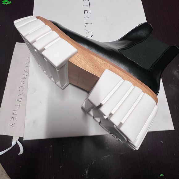 ❌SOLD❌ Stella McCartney Emilie Platform Chelsea Boots Black Size 41EU/11US - Picture 5 of 14